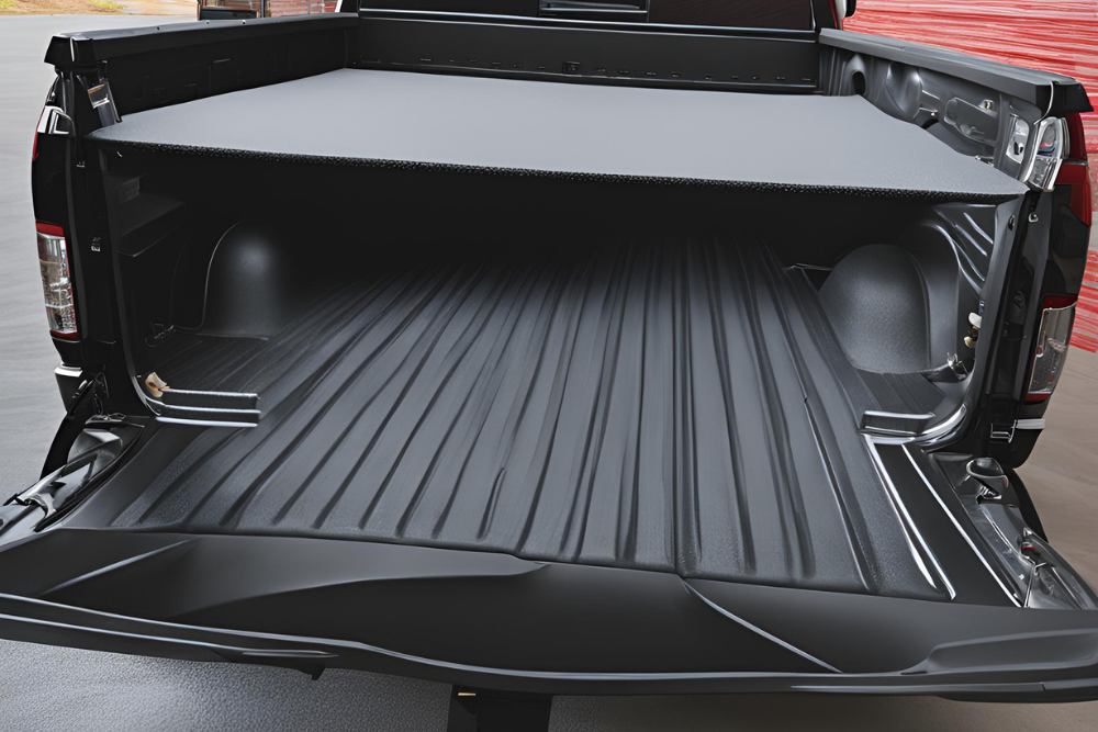 Pick-up truck with bedliner cover