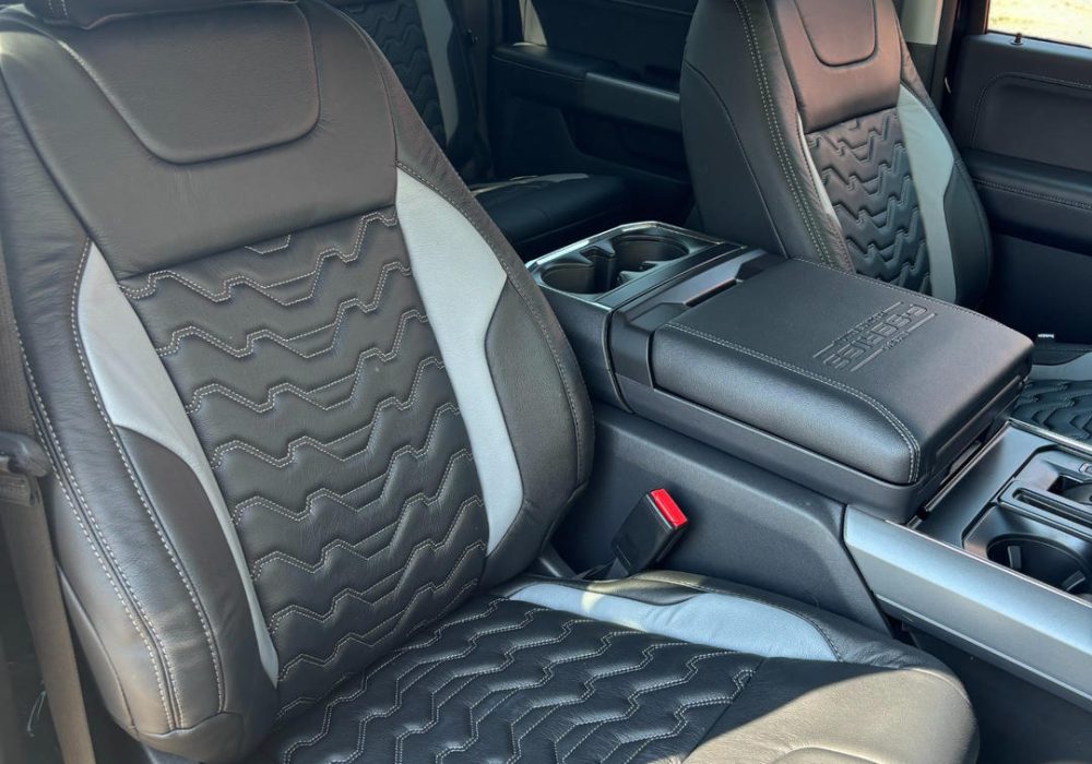 High quality leather installed on a vehicle High quality leather installed on a vehicle