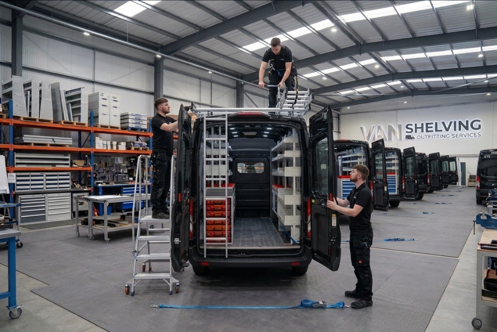 Installation of van fleet ladder